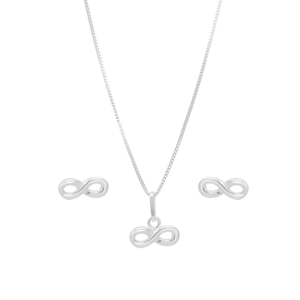 Conjunto Infinito em Prata 925 - PL22201