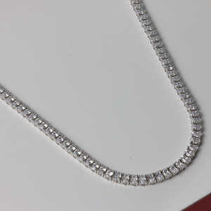 Colar Riviera Zircônias 4 Garras em Prata 925 - PL22383
