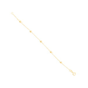 Pulseira Infantil Bolinhas em Ouro 18K - AU13984