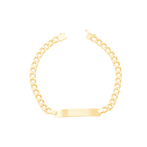 Pulseira Placa Elos Grumet em Ouro 18K - AU13998