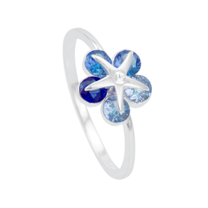 Anel Estrela Pedra Multicor em Prata 925 - PL22233