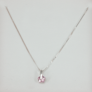 Colar Flor Rosa em Prata 925 - PL22830