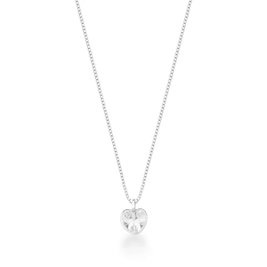 Colar Coração Mini com Zircônia em Prata 925 - PL22823