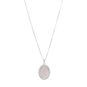 Colar Nossa Senhora Aparecida em Prata 925 - PL22938
