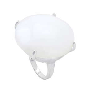 Anel Dolomita Redonda em Prata 925 - PL23028