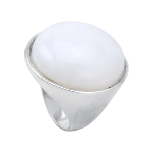 Anel Dolomita Redonda em Prata 925 - PL23025
