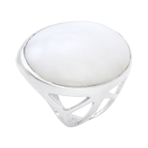 Anel Dolomita Oval em Prata 925 - PL23029
