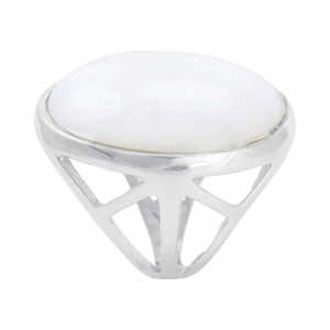 Anel Dolomita Oval em Prata 925 - PL23029