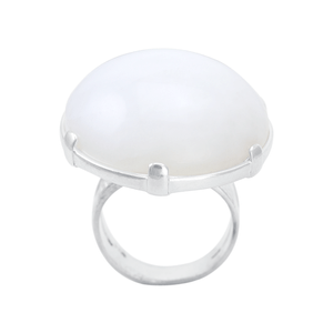 Anel Dolomita Redonda em Prata 925 - PL23024
