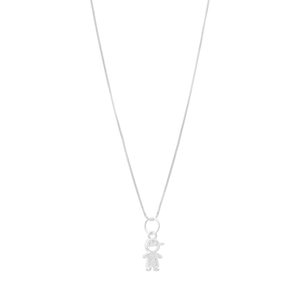Colar Menino com Zircônias em Prata 925 - PL21692