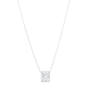 Colar Octogonal Zircônia em Prata 925 - PL23152
