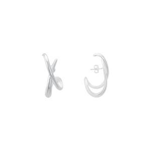 Brinco Ear Hook 2 Fios em Prata 925 - PL23263
