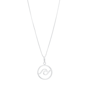 Colar Circulo Onda em Prata 925 - PL23205