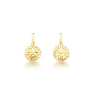 Pingente Medalha São Bento em Ouro 18K - AU13604
