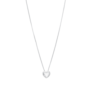 Colar Coração Liso em Prata 925 - PL23411