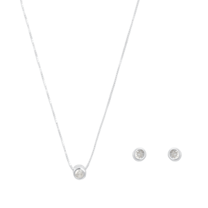 Conjunto Ponto de Luz em Prata 925 - PL23419