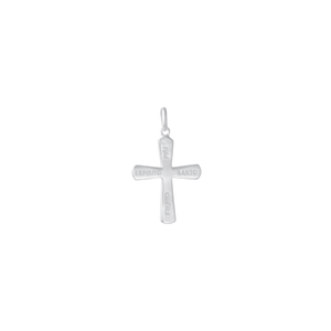 Pingente Cruz Pai Filho Espirito Santo em Prata 925 - PL23500