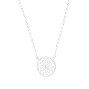 Colar Mandala Vazado em Prata 925 - PL22001