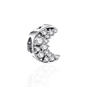 Berloque Moments Lua com Zircônia em Prata 925 - PL23532