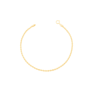 Pulseira Cordão Torcido em Ouro 18K - AU14192