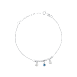 Pulseira Ponto Luz Olho Grego em Prata 925 - PL22728