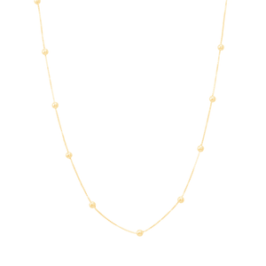 Colar Bolinhas em Ouro 18K - AU14228