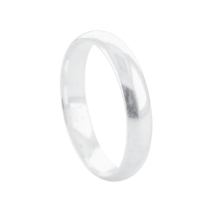 Aliança Feminina Anatômica 4MM em Prata 925 - PL23914