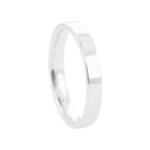 Aliança Masculina Anatômica 3MM Reta em Prata 925 - PL23923