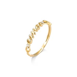 Anel Amor com Diamantes em Ouro 18K - AU14355