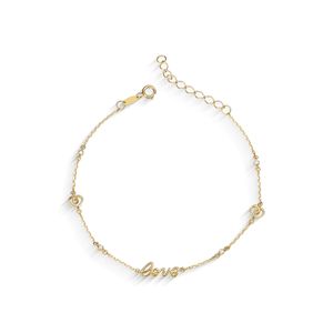 Pulseira Love com Topázio em Ouro 18K - AU14354