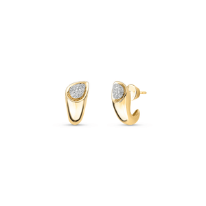 Brinco Gota com Brilhantes em Ouro 18K - AU14391