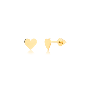 Piercing Coração 4MM Rosca em Ouro 18K - AU14361