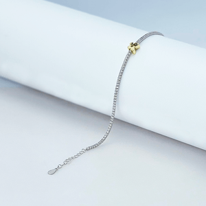 Pulseira Riviera com Borboleta em Prata 925 - PL24328