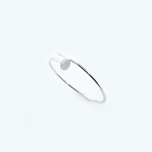 Bracelete Prego com Zircônias em Prata 925 - PL24320