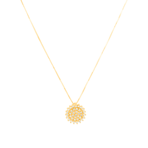 Colar Pavê Cravejado com Zircônia em Ouro 18K - AU14389