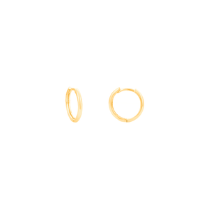 Brinco Argola Lisa em Ouro 18K - AU14390