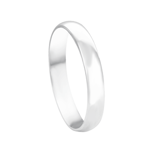Aliança de Namoro Feminina em Prata 3MM Confort - PL12288