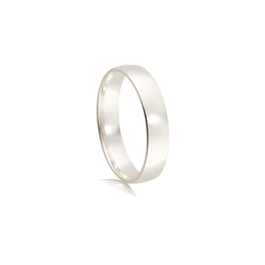 Aliança Masculina 4MM Anatômica em Prata 925 - PL24594