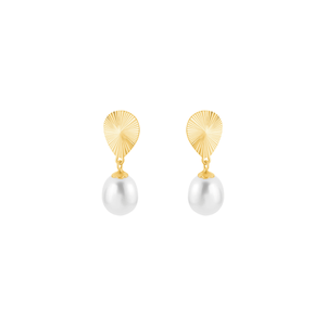Brinco Pérola Gota em Ouro 18K - AU14444