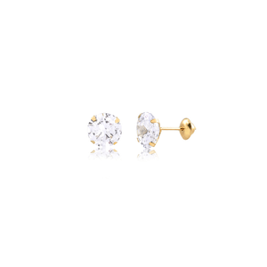 Brinco Ponto de Luz 9MM em Ouro 18K - AU14419