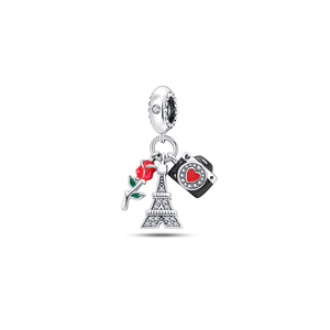 Berloque Moments Paris em Prata 925 - PL24586