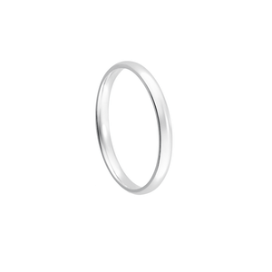 Aliança Masculina 2MM Anatômica em Prata 925 - PL24597