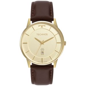 Relógio Masculino Technos Slim Dourado - GM10YU/0D