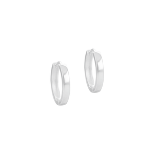 Argola Click Lisa Fio Quadrado G em Prata 925 - PL24134