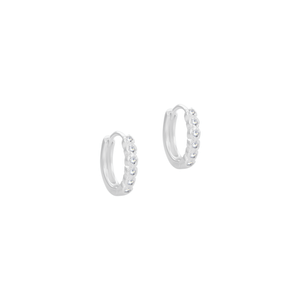 Argola Click com Zircônias em Prata 925 - PL24142