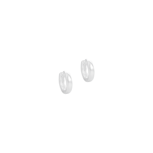 Argola Click Lisa Fio Quadrado em Prata 925 - PL24135