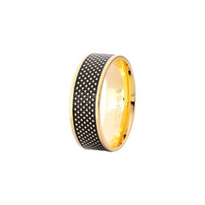 Aliança Masculina 7,0MM Anatômica em Ouro 18K - AU14501