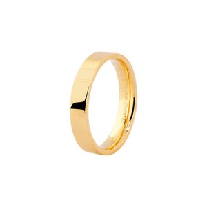 Aliança Masculina 4MM Lisa Anatômica em Ouro 18K - AU14511
