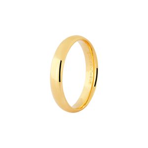 Aliança Masculina 4MM Lisa em Ouro 18K - AU14525