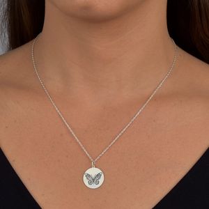 Colar Redondo Borboleta em Prata 925 - PL24771